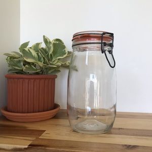 Glass Jar with Latch Lid